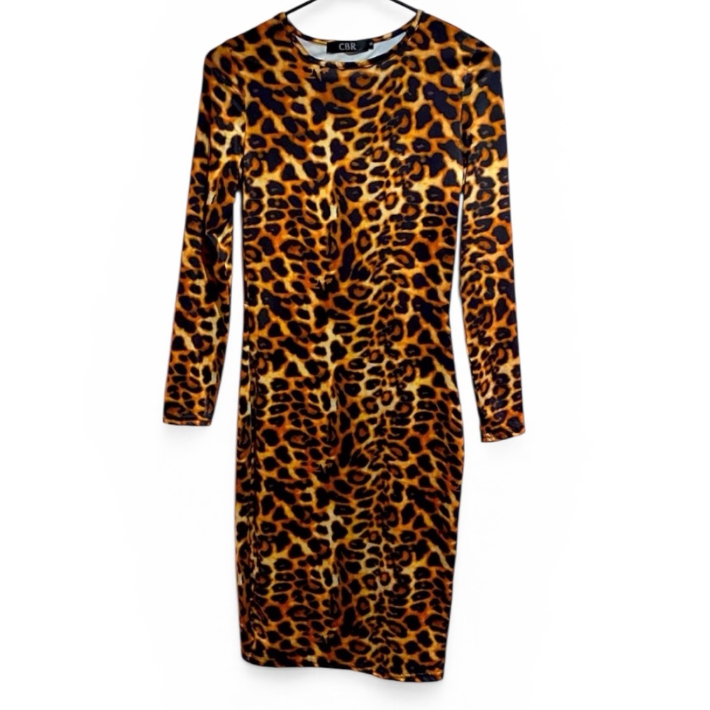 CBR leopard print bodycon stretchy classic dress